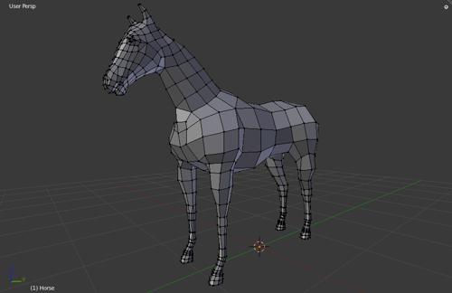 Low Poly Horse preview image